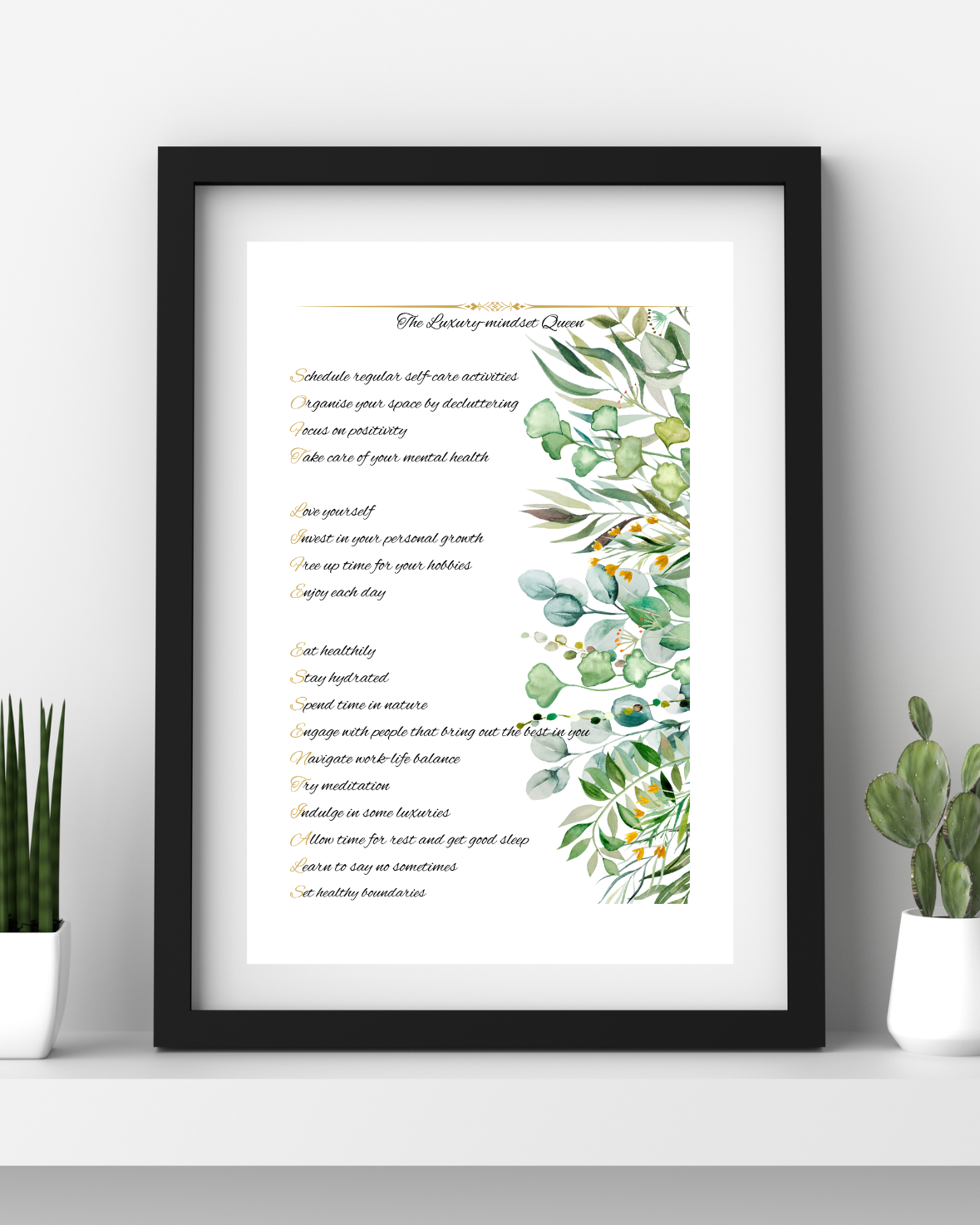 Soft Life Essentials Poster | Digital Download