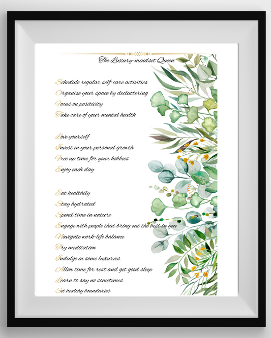 Soft Life Essentials Poster | Digital Download