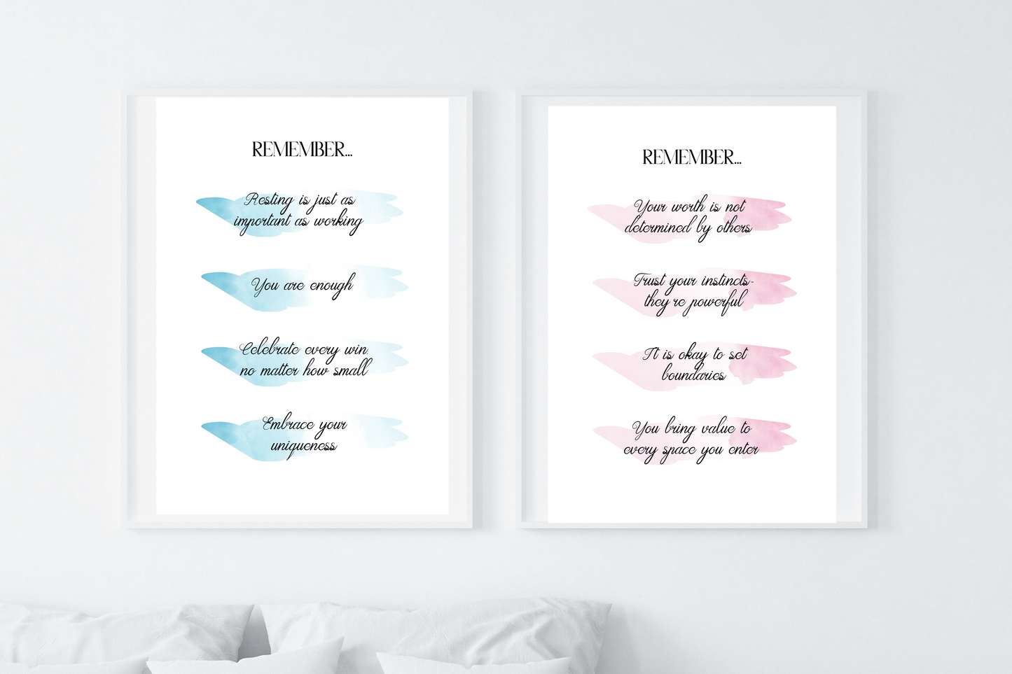 Motivational Reminders | Positive Self-Talk | Bundle X4 Posters | Digital Download