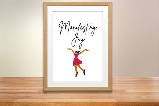 Motivational Poster | Manifesting Joy| Digital Download